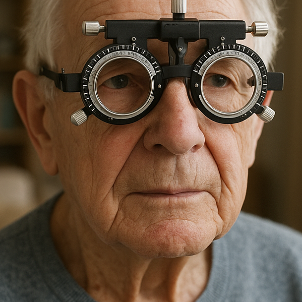 Specialised vision assessment for elderly patient in home environment